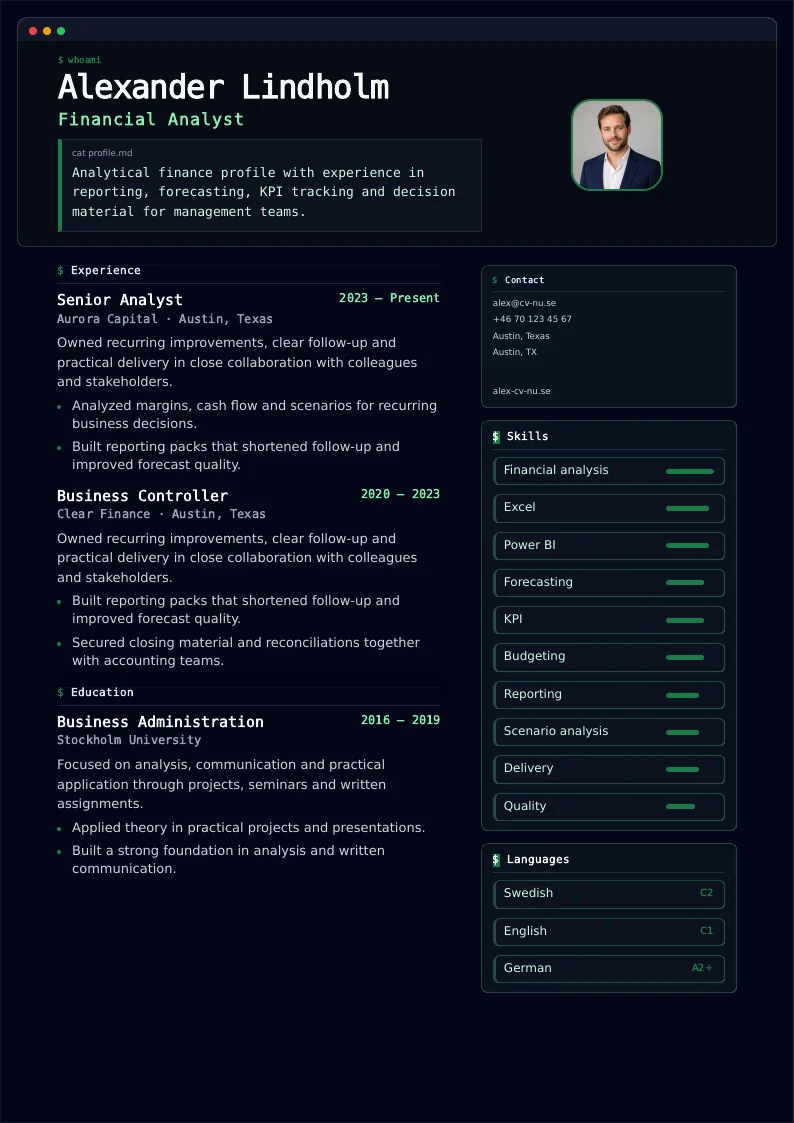 Coder resume